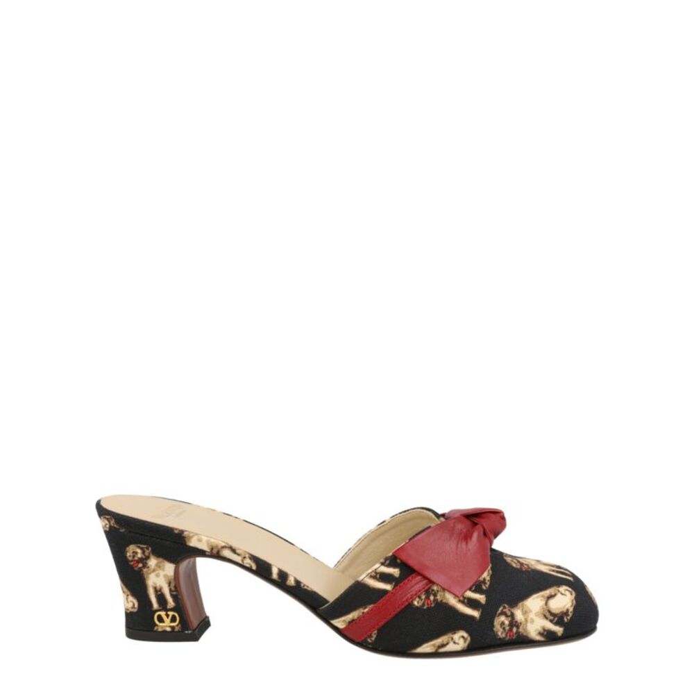 Valentino Knotty 60 Printed Mules Multi Womens - Picture 1 of 6